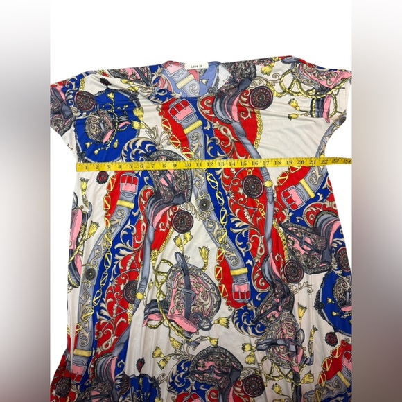 Love in Red and Blue High Low Dress one size. E82 - Picture 14 of 14